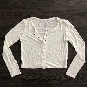 Cropped Long Sleeve Top